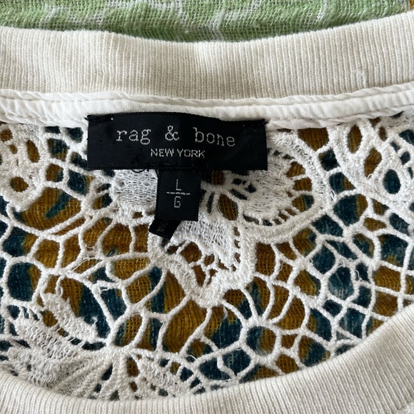 Rag and Bone lace sweatshirt L - Picture 2 of 3